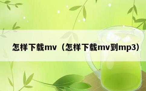 怎样下载mv，怎样下载mv到mp3