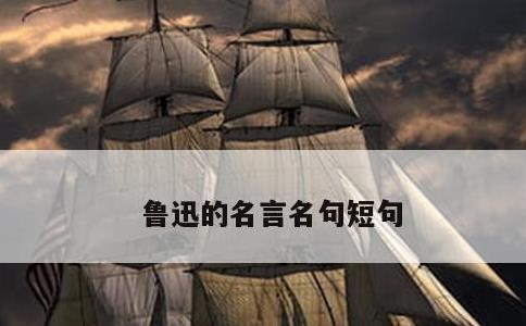 鲁迅的名言名句短句