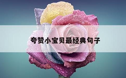 夸赞小宝贝最经典句子