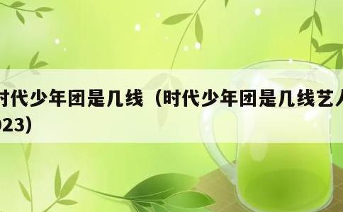 时代少年团是几线，时代少年团是几线艺人2023