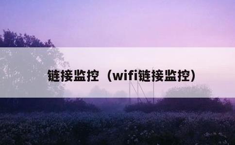 链接监控，wifi链接监控