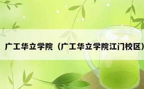 广工华立学院，广工华立学院江门校区