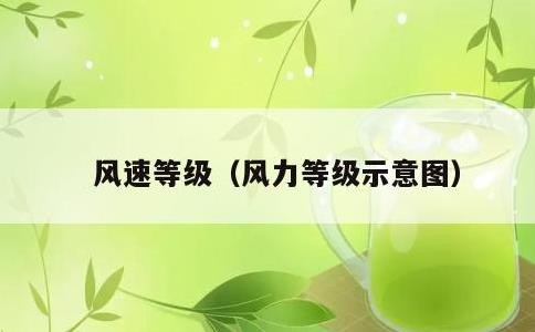 风速等级，风力等级示意图