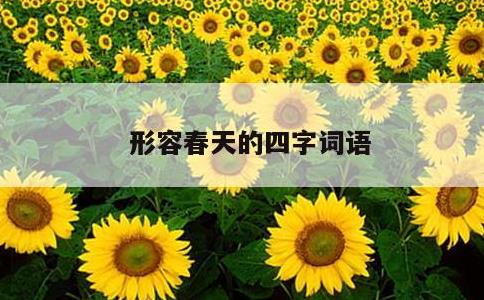 形容春天的四字词语