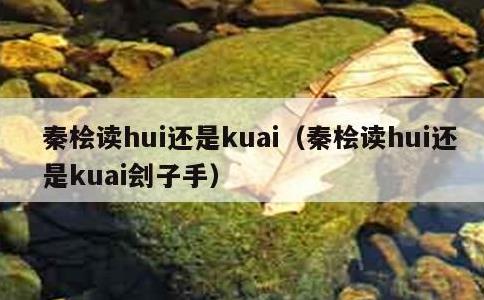 秦桧读hui还是kuai，秦桧读hui还是kuai刽子手