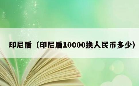 印尼盾，印尼盾10000换人民币多少