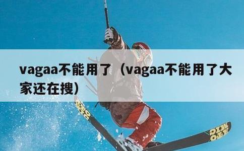 vagaa不能用了，vagaa不能用了大家还在搜