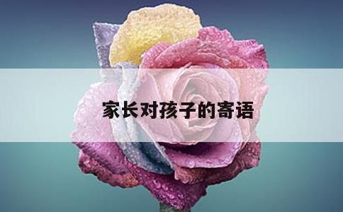 家长对孩子的寄语