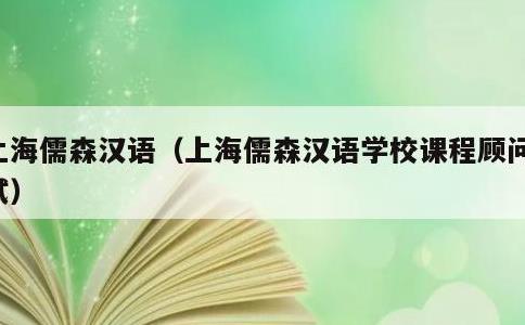 上海儒森汉语，上海儒森汉语学校课程顾问面试