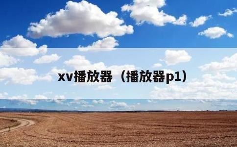 xv播放器，播放器p1