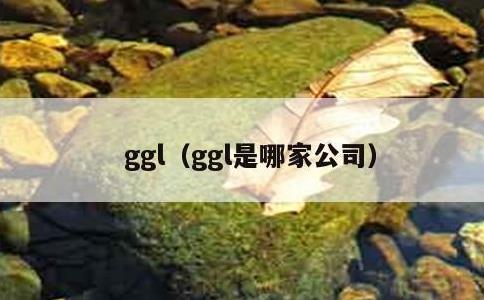 ggl，ggl是哪家公司