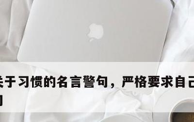 关于习惯的名言警句，严格要求自己的名言警句