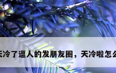 天冷了逗人的发朋友圈，天冷啦怎么发朋友圈