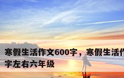 寒假生活作文600字，寒假生活作文600字左右六年级