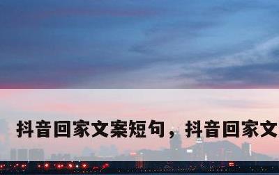 抖音回家文案短句，抖音回家文案搞笑