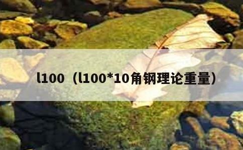 l100，l100*10角钢理论重量